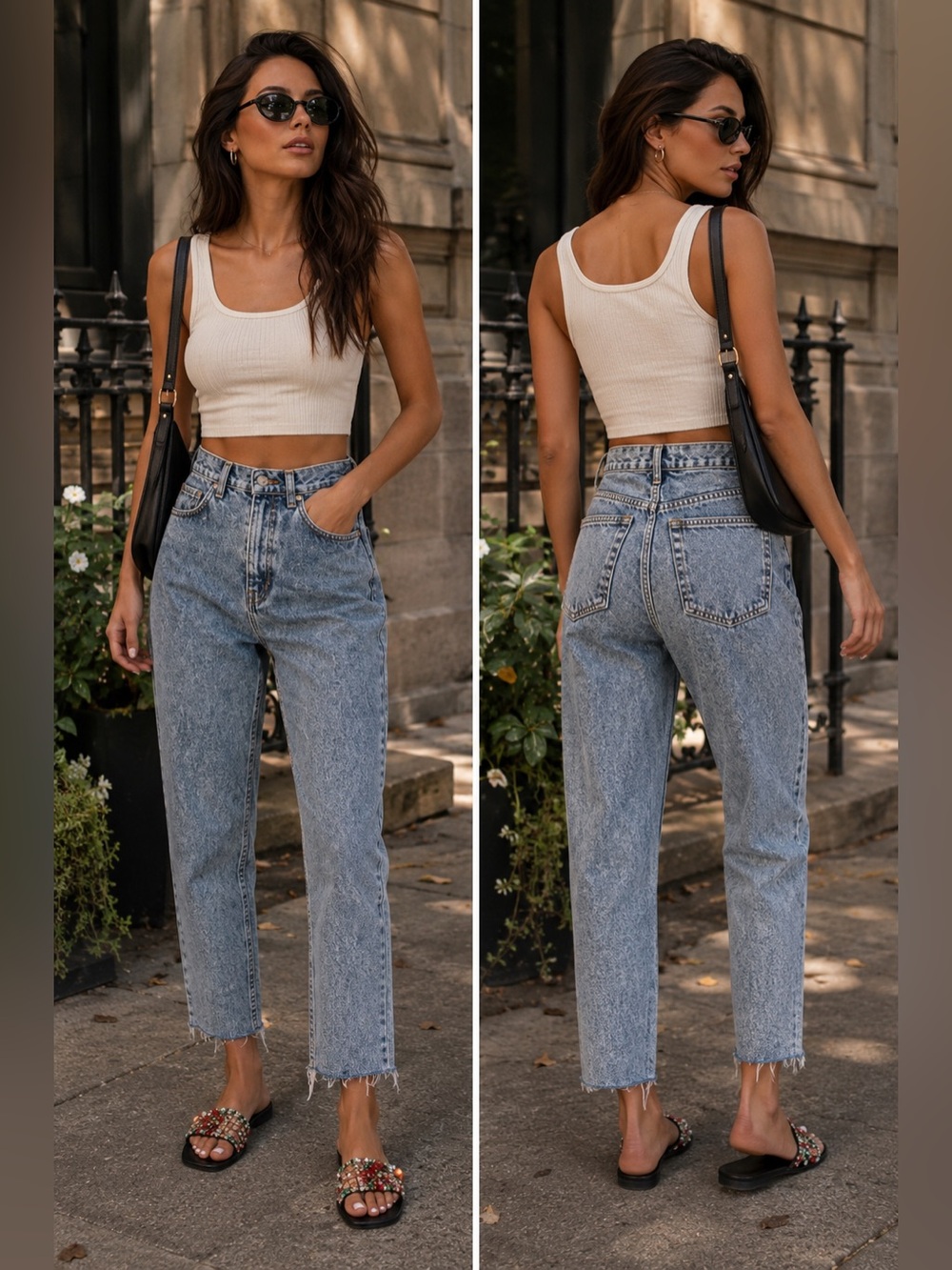 NWT NWT American Apparel the High-Waist Jean Frayed Hem